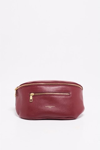 Bolsa de cintura em couro Isla - Vermelho