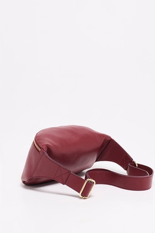 Bolsa de cintura em couro Isla - Vermelho