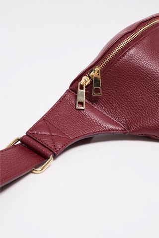 Bolsa de cintura em couro Isla - Vermelho