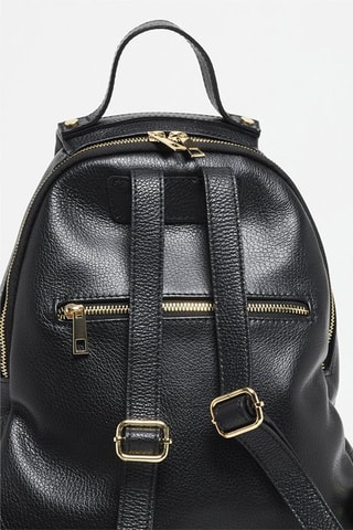 Mochila de couro Sadie - Preto
