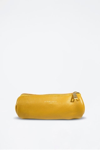 Trousse en cuir Laya - Jaune