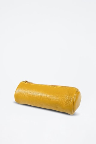 Trousse en cuir Laya - Jaune