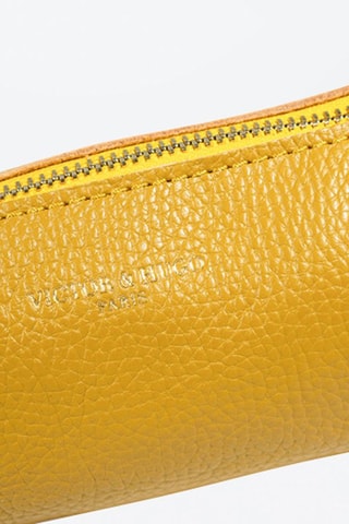 Trousse en cuir Laya - Jaune