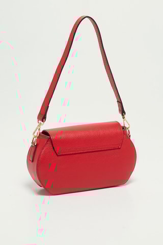 Mala a tiracolo de couro Eze - Vermelho