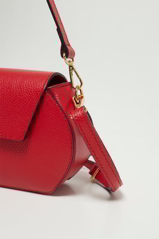 Mala a tiracolo de couro Eze - Vermelho