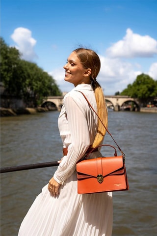 Sac à main en cuir Phoenix - Orange