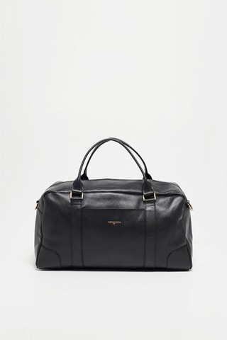 Sac de voyage en cuir Paula - Noir
