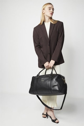 Sac de voyage en cuir Paula - Noir