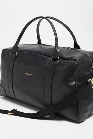Sac de voyage en cuir Paula - Noir