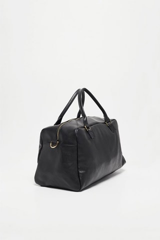 Sac de voyage en cuir Paula - Noir