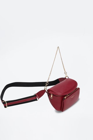 Bolsa de cintura em couro Aly - Violeta