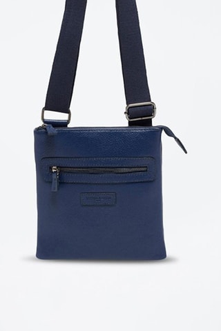 Sacoche en cuir Piero - Bleu marine