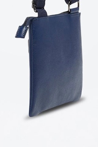 Sacoche en cuir Piero - Bleu marine