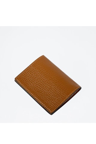 Porte-cartes en cuir Salma - Marron