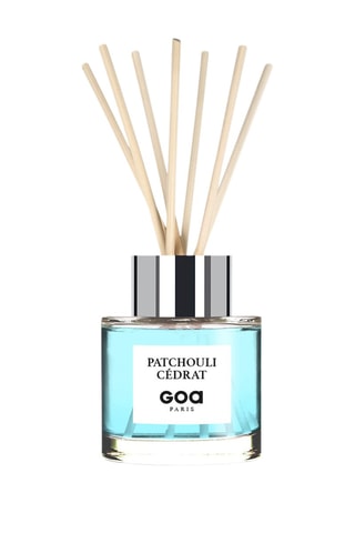Bouquet parfumé Goatier - Patchouli cédrat 200 ml et 7 tiges en rotin - Coloris aléatoire