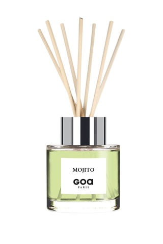 Bouquet parfumé Goatier - Mojito 200 ml et 7 tiges en rotin - Coloris aléatoire