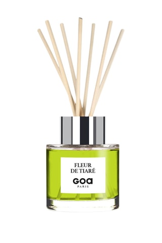 Bouquet parfumé Goatier - Fleur de tiaré 200 ml et 7 tiges en rotin - Coloris aléatoire