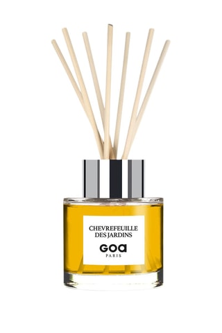 Bouquet parfumé Goatier - Chèvrefeuille des jardins 200 ml et 7 tiges en rotin - Coloris aléatoire 