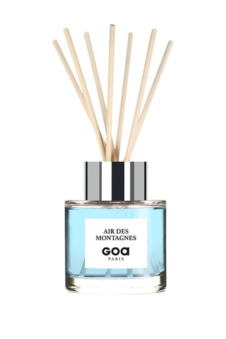 Bouquet parfumé Goatier - Air des montagnes 200 ml et 7 tiges en rotin - Coloris aléatoire