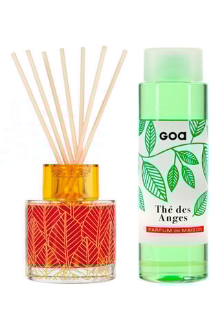 Bouquet parfumé Goatier - Terre rouge 200 ml et recharge Thé des anges 250 ml