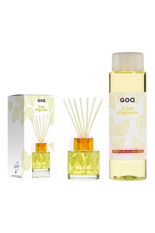 Bouquet parfumé Goatier - Eclats d'agrumes 200 ml et recharge 250 ml