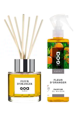 Bouquet parfumé Goatier - Fleur d'oranger 200 ml et vaporisateur d'ambiance 250 ml
