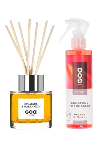 Bouquet parfumé Goatier - Escapade à Marrakech 200 ml et vaporisateur d'ambiance 250 ml
