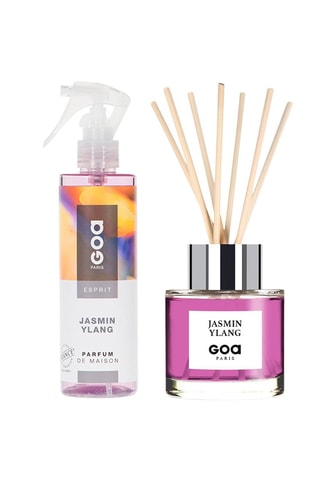 Vaporisateur d'ambiance 250 ml et Bouquet parfumé Goatier 200 ml - Jasmin Ylang