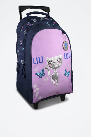 Mochila com rodinhas Lili Lou - Violeta