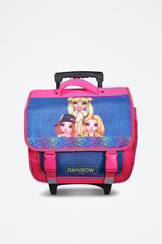 Pasta com rodinhas Rainbow High - Rosa