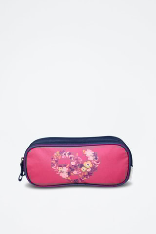 Estojo - Rosa e azul-marinho
