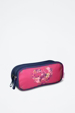 Estojo - Rosa e azul-marinho