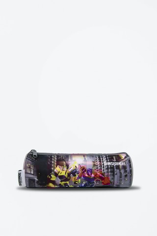 Estojo Transformers Cinzento e preto