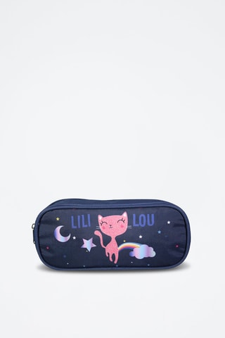 Estojo Lili Lou - Azul-marinho