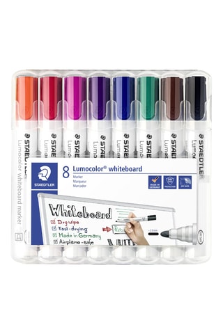 8 marcadores apagáveis Lumocolor®