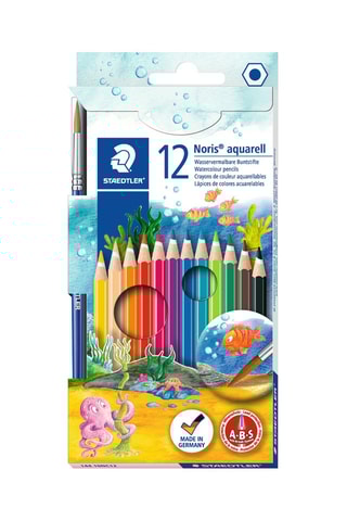 12 lápis de cor para aquarela Noris® aquarell 144