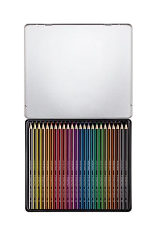 Caixa de metal 24 lápis de cor WOPEX® Noris® colour 185 - 3 mm