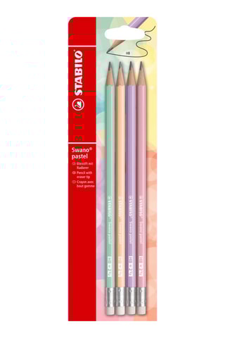 4 lápis de grafite Swano Pastel - HB