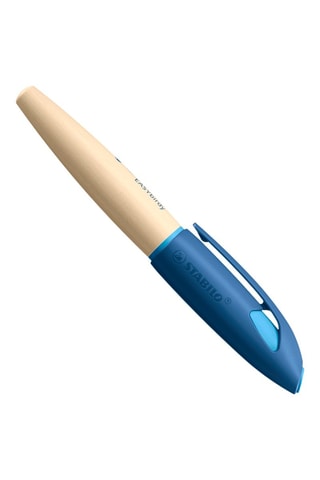 Caneta de pena em madeira Easybirdy - Tinta azul
