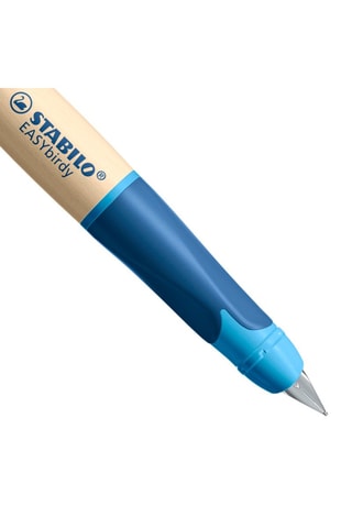 Caneta de pena em madeira Easybirdy - Tinta azul