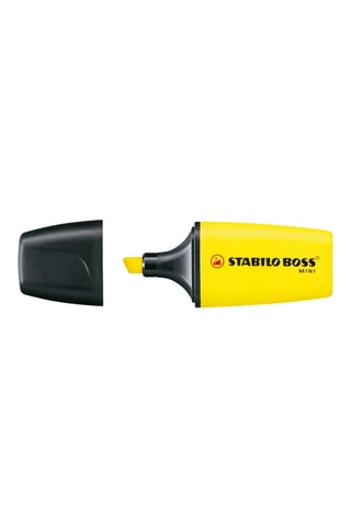 3 sublinhadores Boss Mini - Tinta amarela, verde e laranja
