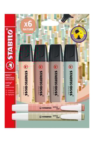 4 sublinhadores Boss Original Naturecolors - 4 cores