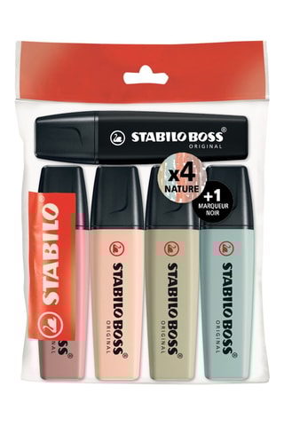 5 sublinhadores Boss Original Naturecolors - 5 cores
