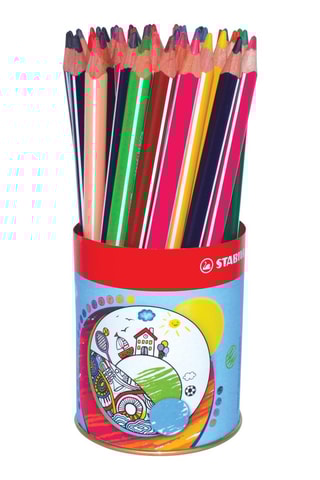 10 lápis de cor 3 em 1 Woody - Multicolor