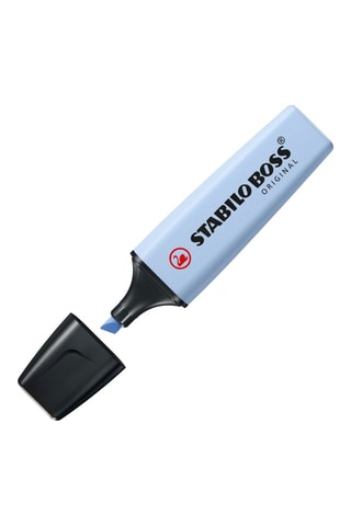 3 sublinhadores Boss Original - Tintas coral e azul-celeste