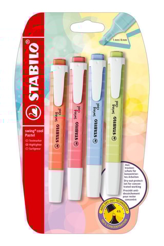 4 sublinhadores Swing cool - 4 cores