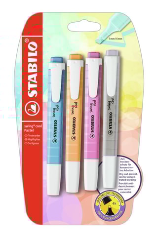 4 sublinhadores Swing cool - 4 cores