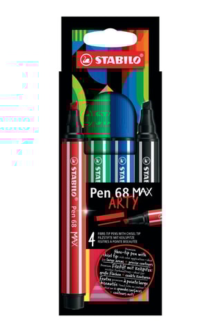 4 canetas de feltro Pen 68 Max - 4 cores