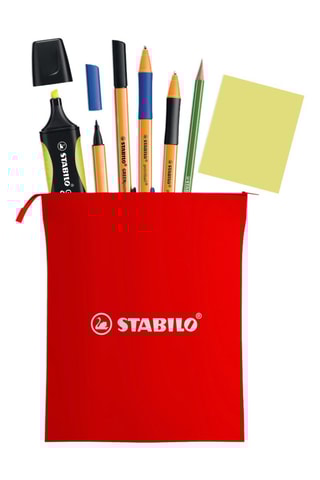 Pochete de papelaria Stabilo - 7 peças
