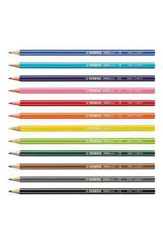 12 lápis de cor Green colors - Multicolor